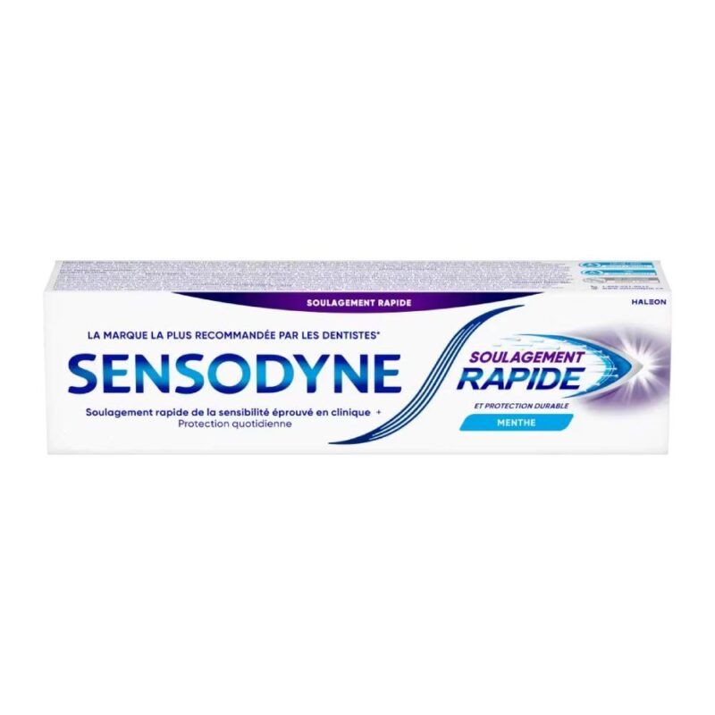 خمیر دندان سفید کننده سنسوداین Sensodyne Rapide Action Menthe حجم 75 میل - Image 1