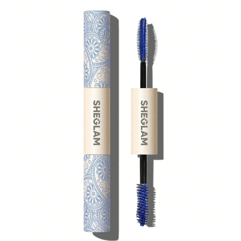 sheglam-all-in-one-volume-length-mascara-waterproof-blue ریمل ضد آب دوسر شیگلم بلند کننده و حجم دهنده رنگ آبی SHEGLAM Waterproof Blue - Image 1