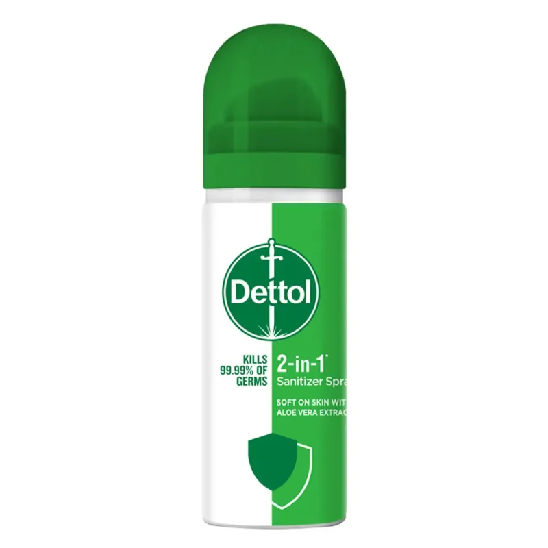اسپری ضدعفونی کننده 2در1 دست و سطوح دتول DETTOL حجم 50 میل - Image 1
