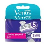 تیغ یدک پنج لبه ژیلت ونوس Gillette Venus Deluxe Smooth Swirl بسته 3 عددی