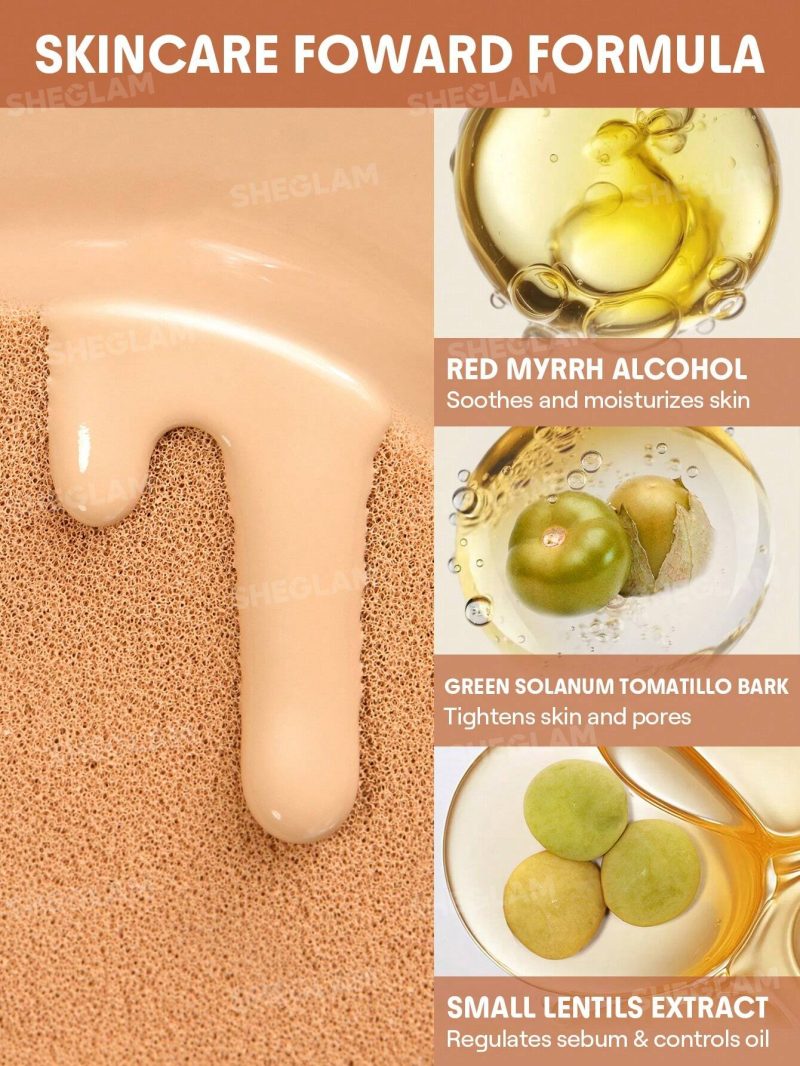 کوشن شیگلم SHEGLAM Lock & Go Cushion Foundation رنگ SHELL - Image 7