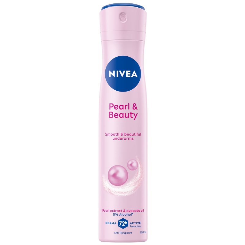 Nivea Pearl & Beauty Antiperspirant Deodorant for Women 72H Active Protection Spray 150ml اسپری ضد تعریق بانوان نیوآ Nivea Pearl And Beauty حجم 150 میل - Image 1