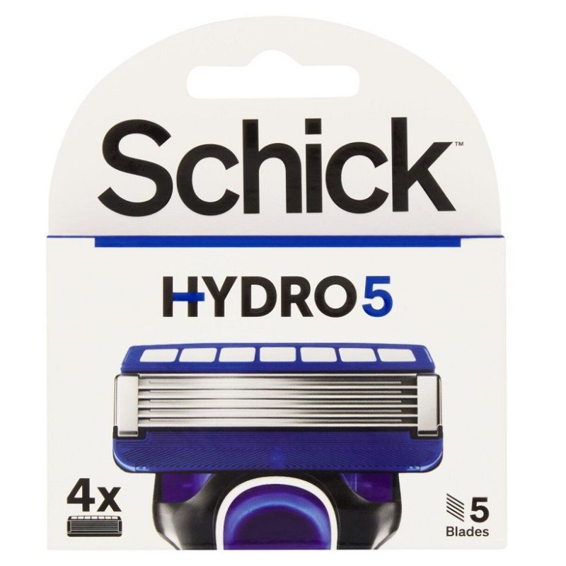 SCHICK Hydro 5 razor refill pack of 4 تیغ یدک خودتراش مردانه 5 تیغه شیک Schick Hydro 5 بسته 4 عددی - Image 1
