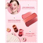 رژ لب و رژگونه 3 طبقه شیگلم Sheglam Apricot Dream Cheek & Lip Cream Stack - Image 5