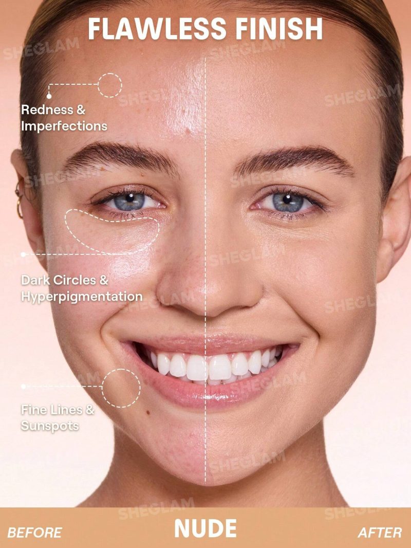 کوشن شیگلم SHEGLAM Lock & Go Cushion Foundation رنگ Nude - Image 5