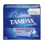 تامپون تامپکس Tampax Compak Lites Applicator Tampons تعداد 18 عددی