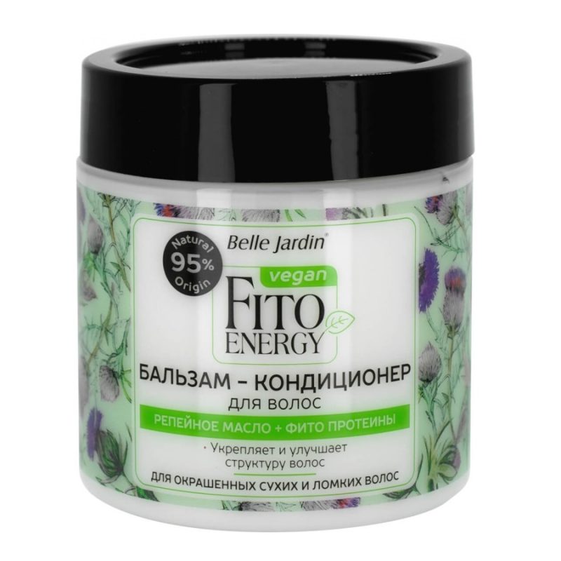belle jardin fito energy herbal proteins hair mask 450 ml ماسک مو روغن کرچک و پروتئینهای گیاهی بل جاردین Belle Jardin حجم 450 میل - Image 1