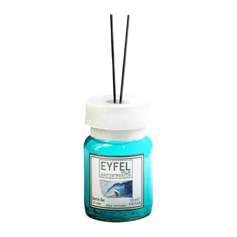 eyfel-plus-reed-diffuser-serin-su-cool-water-120ml خوشبو کننده هوا ایفل رایحه آب خنک Eyfel Plus Cool Water حجم 120 میل - Image 1