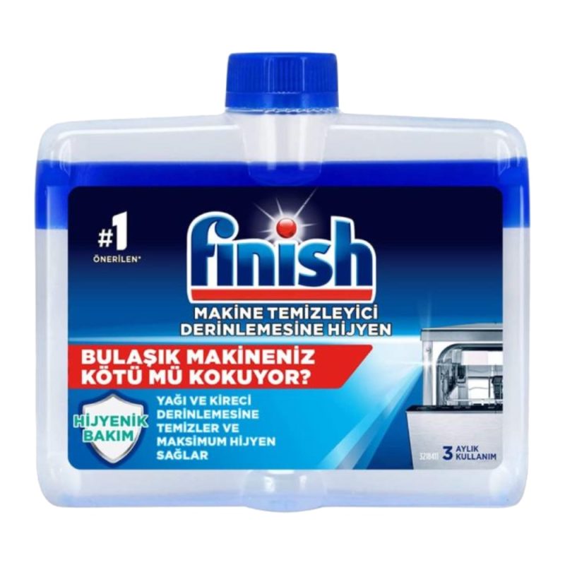 finish-makine-temizleyici-dishwasher-deep-cleaner-250ml مایع جرمگیر ماشین ظرفشویی فینیش Finish از بین برنده رسوبات آهکی 250 میل - Image 1