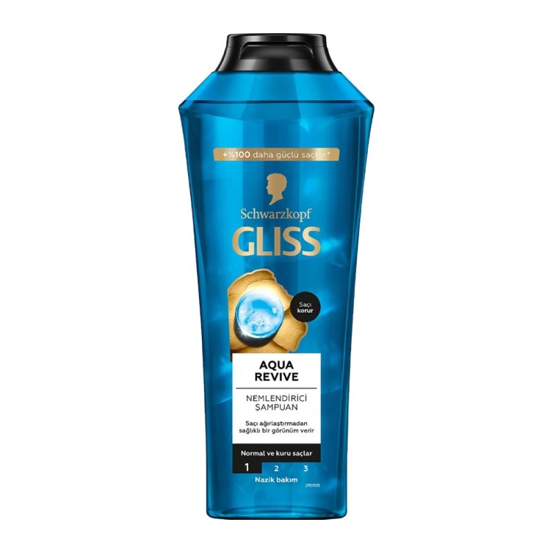 شامپو آبرسان مو گلیس Gliss Aqua Revive مناسب موهای خشک و آسیب دیده حجم 400 میل - Image 1