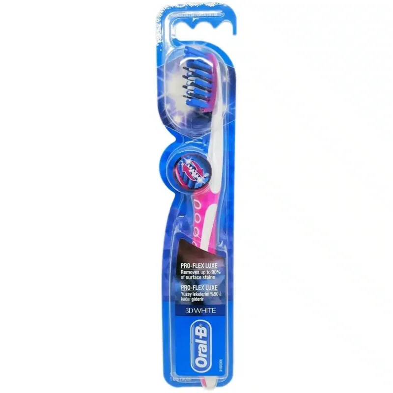oral-b 3D WHITE Pro-Flex Lux soft-pink مسواک اورال-بی oral-b 3D WHITE Pro-Flex Lux برس نرم - Image 2