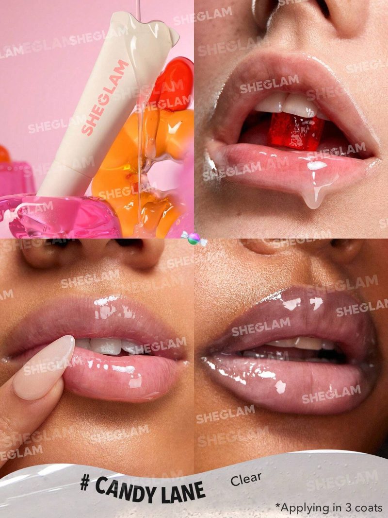 لیپ گلاس کریستالی آبرسان شیگلم Sheglam Crystal Glaze رنگ Candy Lane حجم 10 میل - Image 2