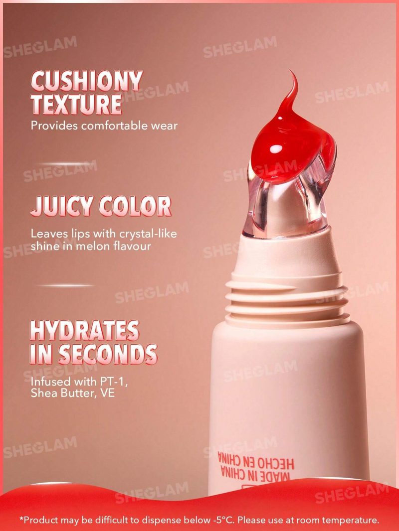 لیپ گلاس کریستالی آبرسان شیگلم Sheglam Crystal Glaze رنگ Melon Pop حجم 10 میل - Image 7