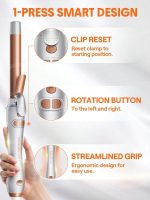 دستگاه فر کننده چرخشی اتوماتیک حرارتی مو شیگلم sheglam it-curl rotating curling iron - Image 4