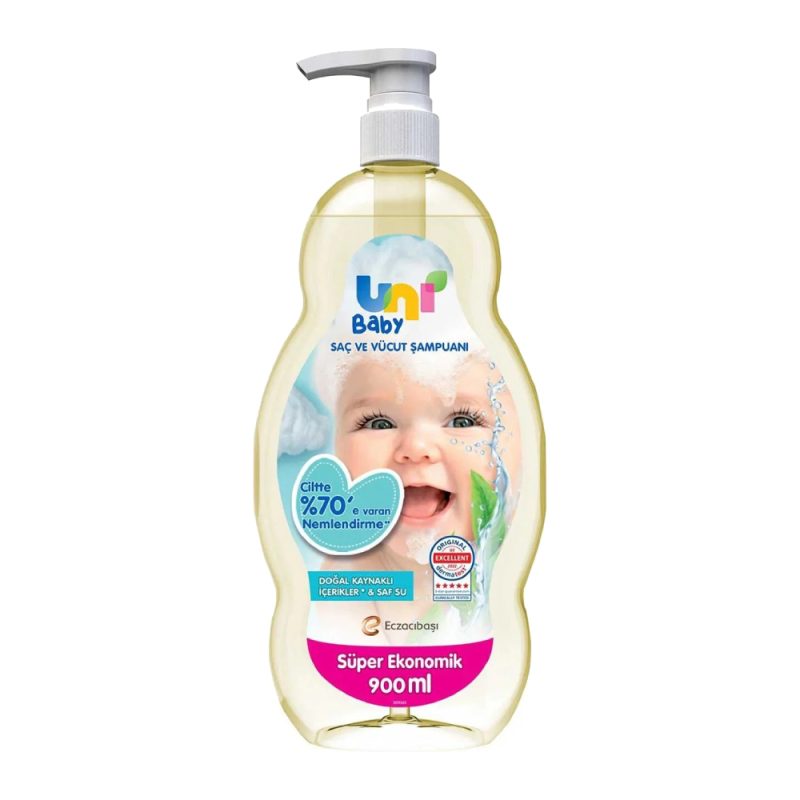 شامپو سر و بدن کودک یونی Uni Sac Ve Vucut ضد حساسیت حجم 900 میل - Image 1