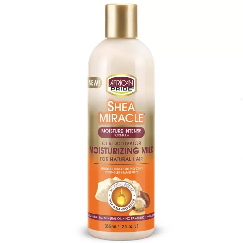 African pride shea miracle curl activator moisturizing milk 355ml اکتیویتور و شیر مو آفریکن پراید African pride حجم 355 میل - Image 1
