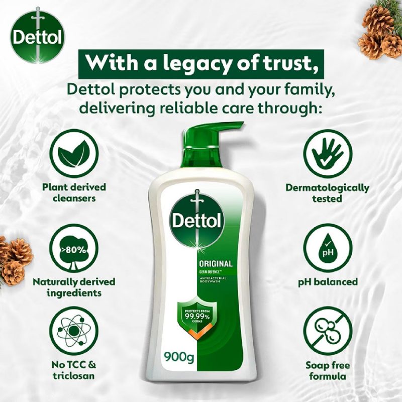 شامپو بدن ضدعفونی کننده دتول اورجینال Dettol Body Wash Original حجم 950 میل - Image 5