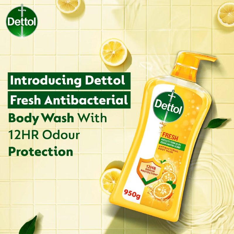 شامپو بدن ضدعفونی کننده دتول رایحه مرکبات Dettol Body Wash yuzu citrus حجم 950 میل - Image 4