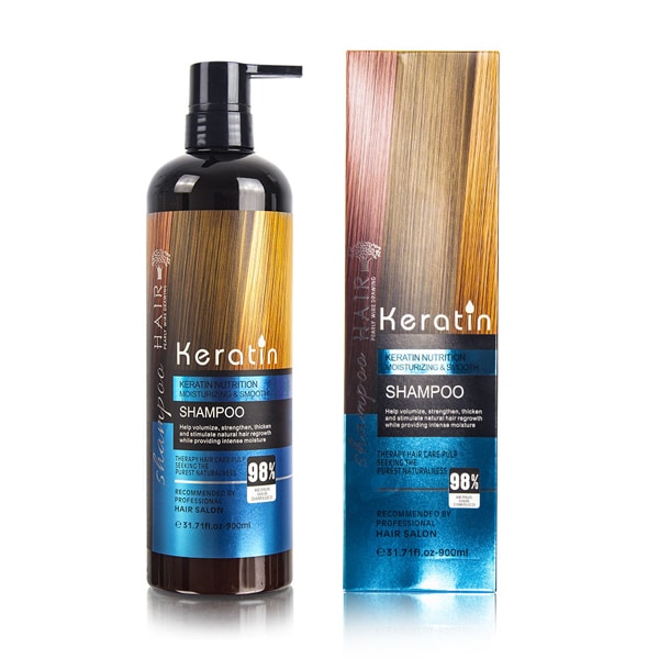 Hair Moisturizing & Smooth keratin shampoo 900ml شامپو کراتینه بدون سولفات Hair Moisturizing & Smooth مناسب انواع مو 900 میل - Image 1