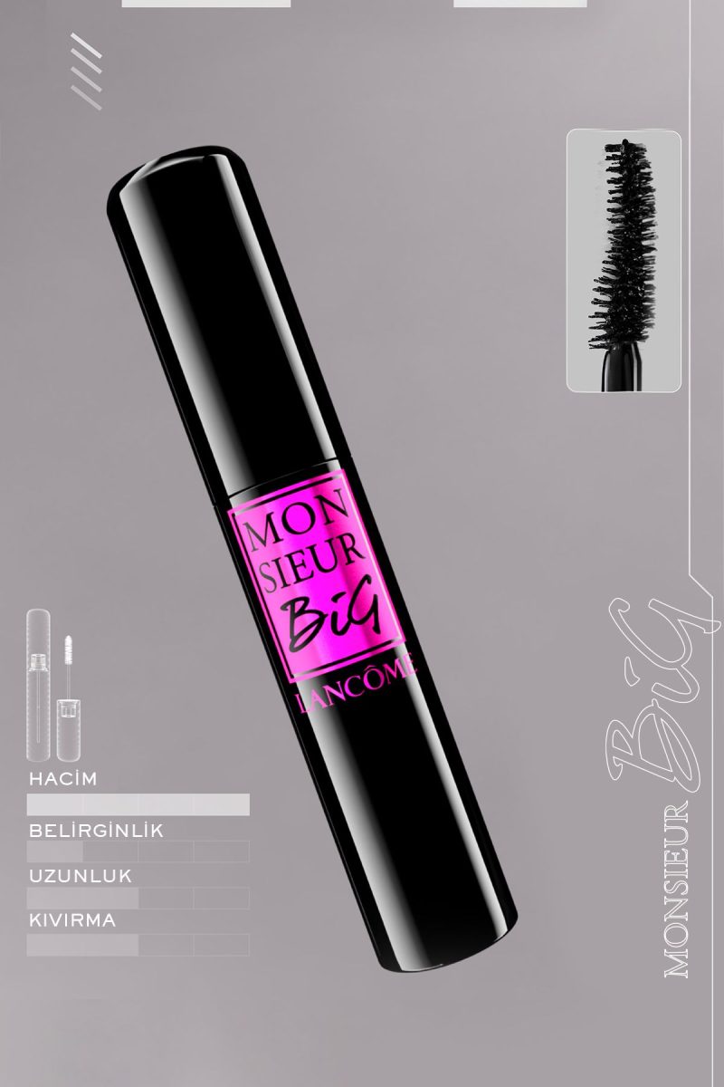 ریمل حجم دهنده تا 12 برابر لانکوم LANCOME Monsieur Big Volume Mascara - Image 3