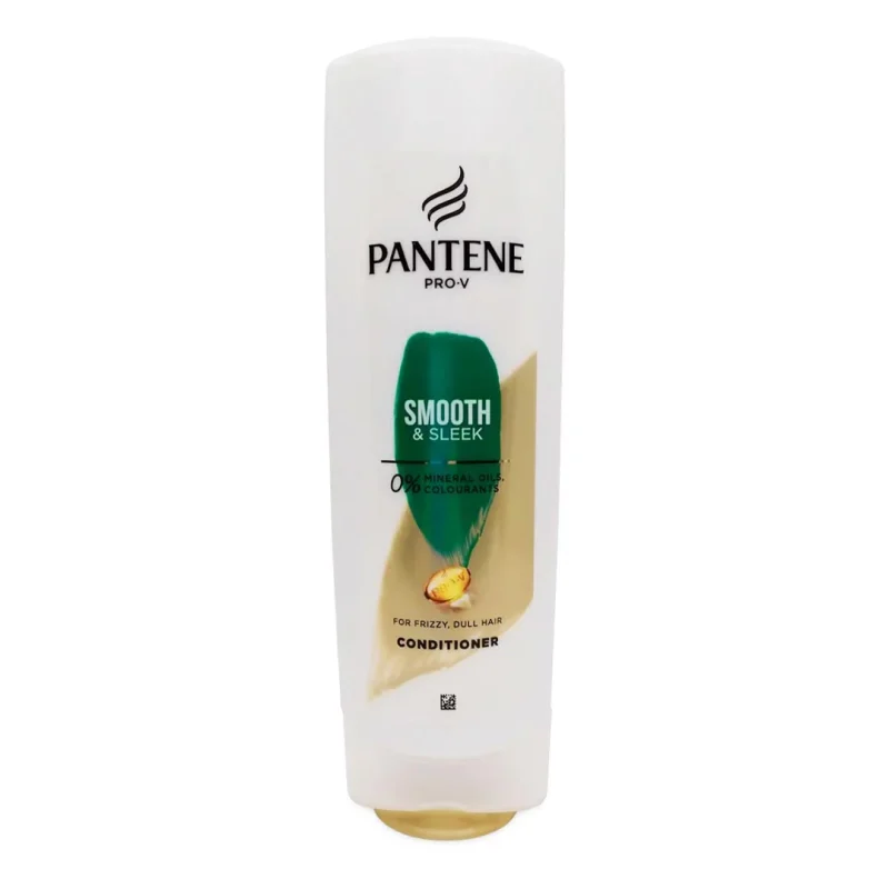 Pantene Pro-V Smooth & Sleek Conditioner 200ml نرمکننده ضد وز مو پنتن حاوی روغن آرگان مراکشی Pantene Smooth & Sleek Conditioner حجم 200 میل - Image 1