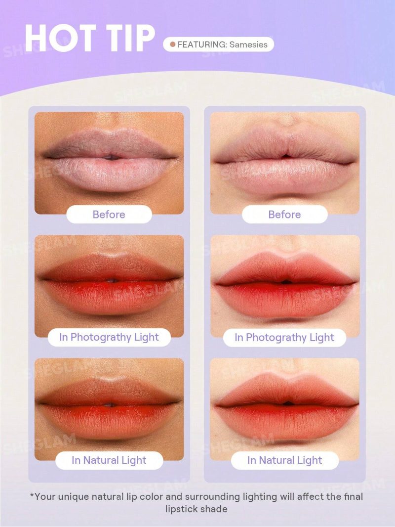 تینت لب ژله ای شیگلم Sheglam Peel Talk Lip رنگ Samesies - Image 2