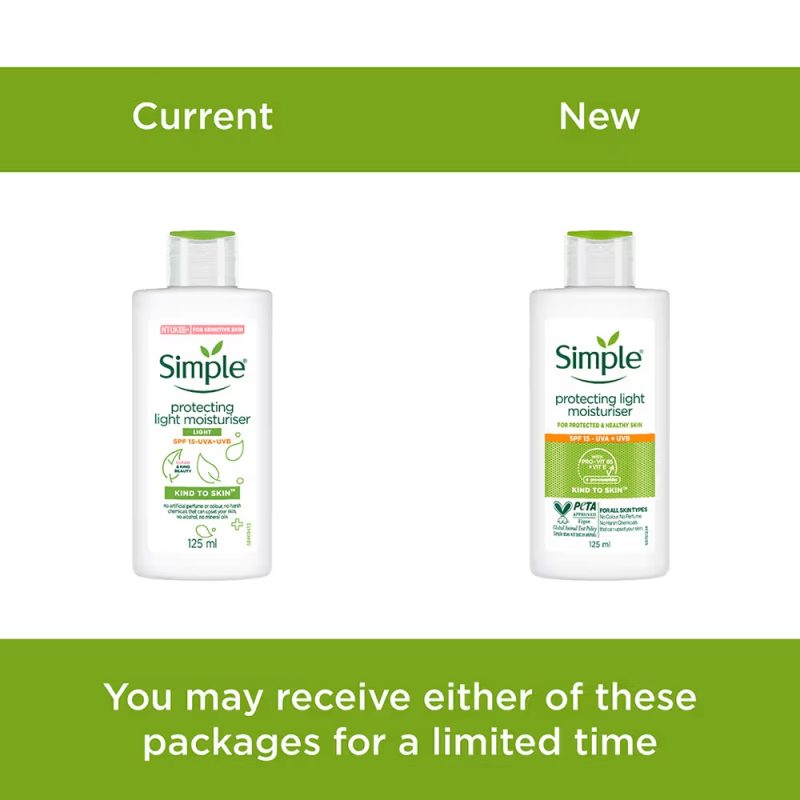 کرم مرطوب‌کننده محافظ در برابر اشعه‌های UVA و UVB سیمپل Simple Kind to Skin حجم 125 میل - Image 9