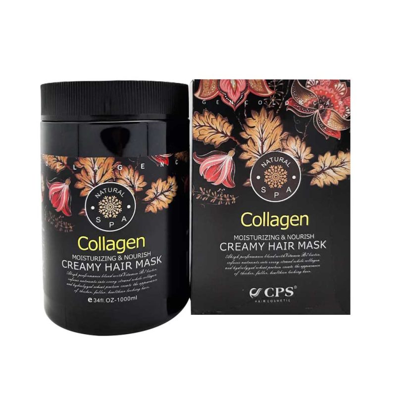 cps-collagen-conditioner creamy hair mask-1000-ml ماسک مو کلاژن سی پی اس CPS Collagen natural spa shampoo حجم 1000 میل - Image 1