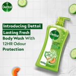 شامپو بدن ضدعفونی کننده دتول رایحه طالبی و خیار Dettol Body Wash Lasting Fresh حجم 950 میل - Image 4