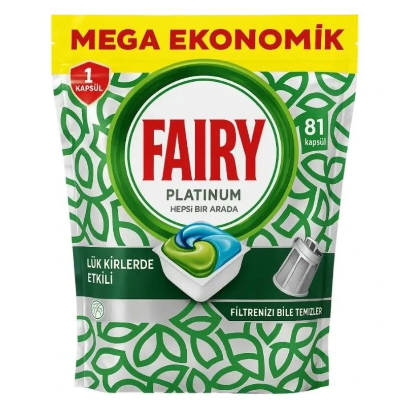 قرص ماشین ظرفشویی فیری پلاتینیوم FAIRY platinum بسته 81 عددی - Image 1