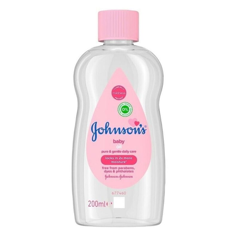 johnsons baby oil pure and gentle daily care 200 ml روغن بدن کودک جانسون johnsons baby حجم 200 میل - Image 1