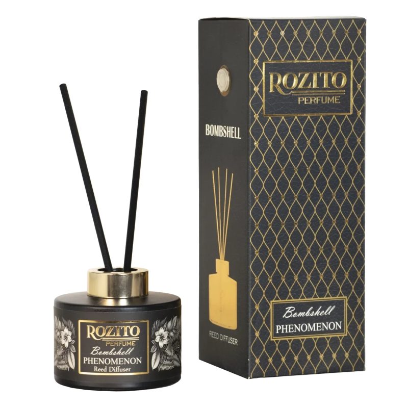 rozito-perfume-reed-diffuser-BOMBSHELL-150-ml خوشبو کننده هوا رزیتو رایحه بامبشل ROZITO BOMBSHELL حجم 150 میل - Image 1