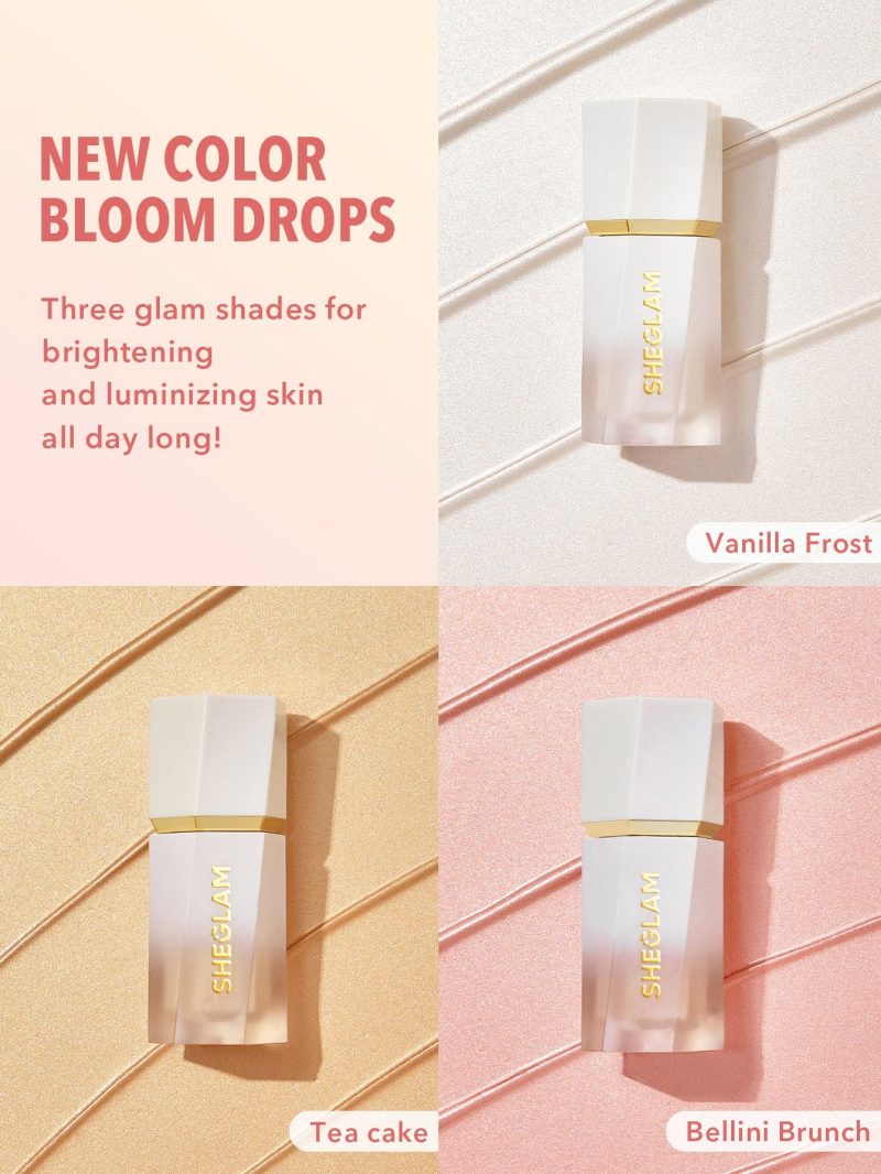 هایلایتر مایع شیگلم SHEGLAM Glow Bloom Liquid رنگ Bellini Brunch - Image 5
