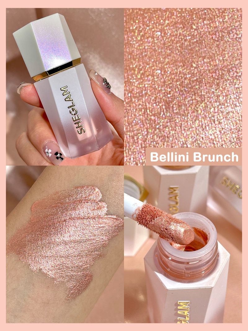 هایلایتر مایع شیگلم SHEGLAM Glow Bloom Liquid رنگ Bellini Brunch - Image 8