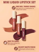 پک مینی رژ لب مایع شیگلم SHEGLAM Mini Liquid Lipstick رنگ Nude Beach - Image 4