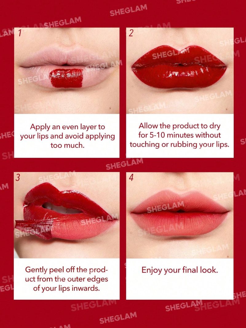 تینت لب ژله ای شیگلم Sheglam Peel Talk Lip رنگ Celeb Crush - Image 6