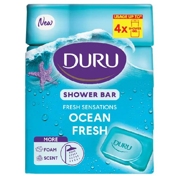DURU SHOWER BAR fresh sensations ocean fresh soap 750g صابون حمام اقیانوسی دورو DURU SHOWER BAR حجم 750 گرم - Image 1