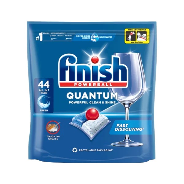 FINISH POWERBALL QUANTUM XXL PACK 44 TABLETS قرص ماشین ظرفشویی فینیش finish Quantum بسته 44 عددی - Image 1