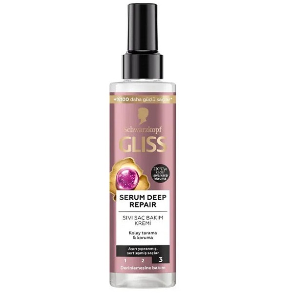Gliss serum deep repair 200ml اسپری مو دو فاز گلیس Gliss serum deep repair حجم 200 میل - Image 1