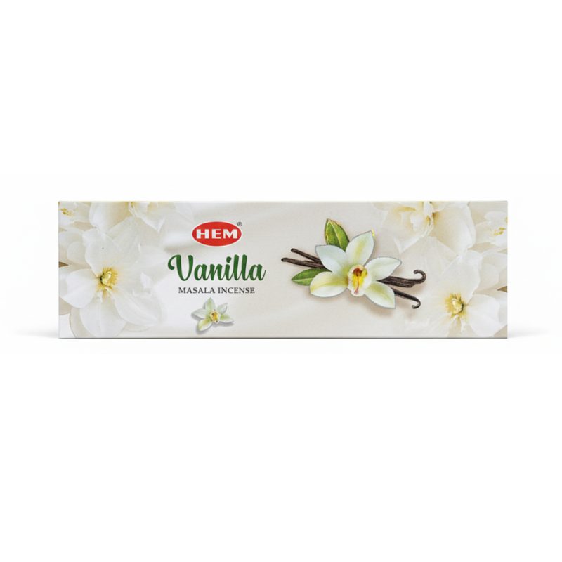 HEM Vanilla Masala Incense 50 g عود رایحه وانیل هِم HEM Vanilla Masala Incense وزن 50 گرم - Image 1
