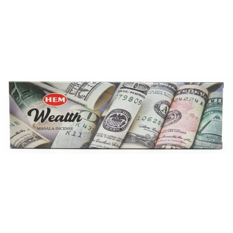 HEM Wealth Masala Incense عود رایحه ثروت هِم HEM Wealth Masala Incense وزن 50 گرم - Image 1