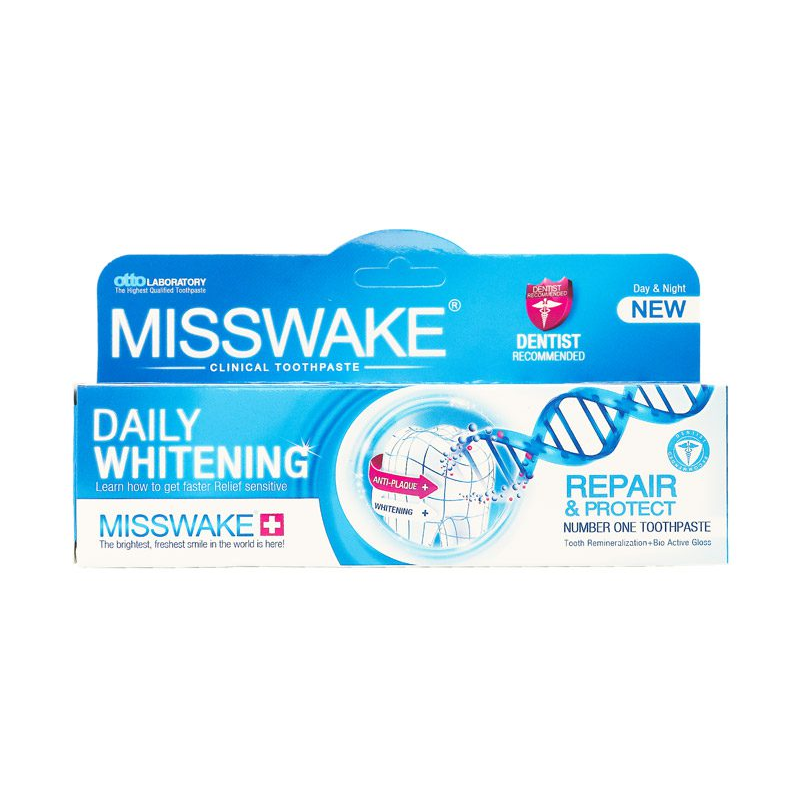 MISSWAKE Daily Whitening Toothpaste 100ml خمیر دندان سفید کننده روزانه میسویک MISSWAKE Daily Whitening حجم 100 میل - Image 1