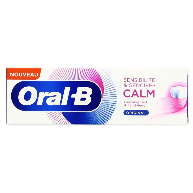 خمیر دندان ضد حساسیت و تسکین درد دندان و لثه اورال بی Oral-B sensibilite gencives calm حجم ۷۵ میل - Image 2
