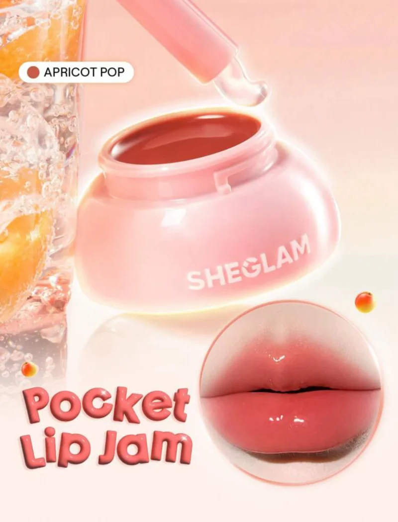 مربای لب ژله ای شیگلم Sheglam Hydra Jelly Pocket Lip Jam رنگ Apricot Pop - Image 3