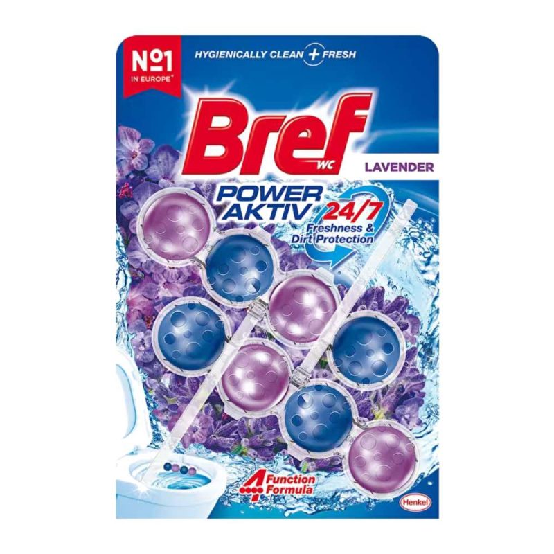 خوشبو و ضدعفونی کننده توالت فرنگی برف Bref Lavender Scent بسته 8 عددی - Image 1