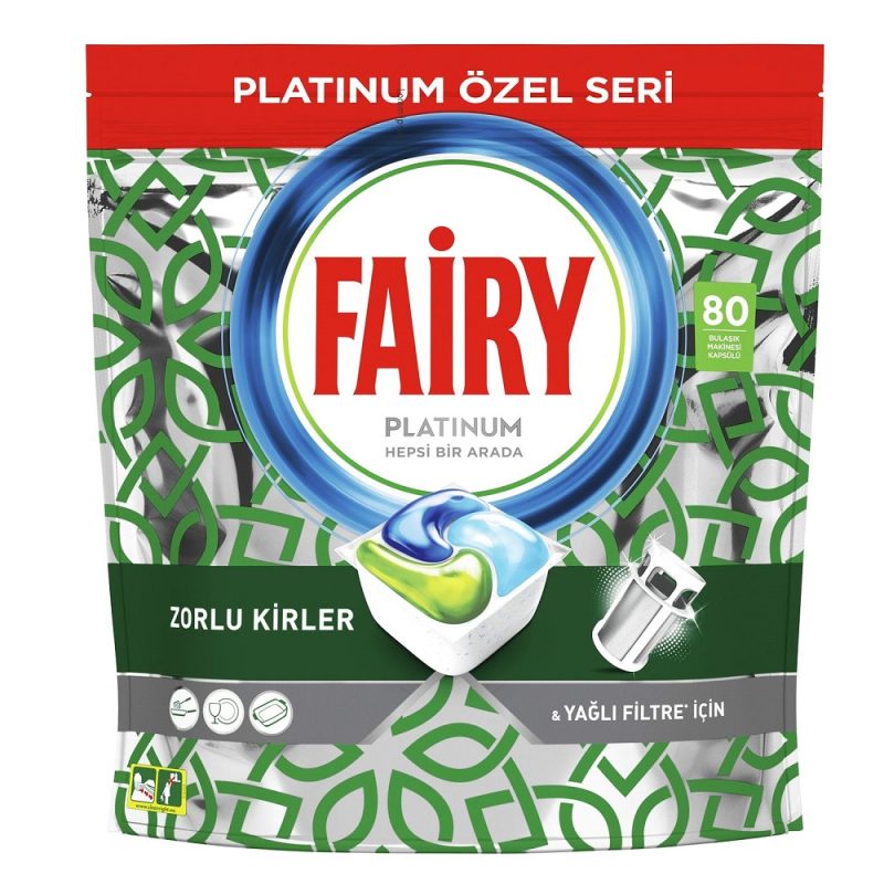 قرص ماشین ظرفشویی فیری پلاتینیوم همه کاره FAIRY PLATINUM بسته ۸۰ عددی - Image 1