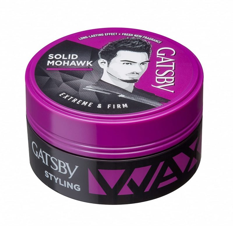 gatsby-solid-mohawk-ultimate-shaggy-styling-wax-75g واکس موی گتسبی بنفش Gatsby Solid Mohawk حجم 75 گرم - Image 1