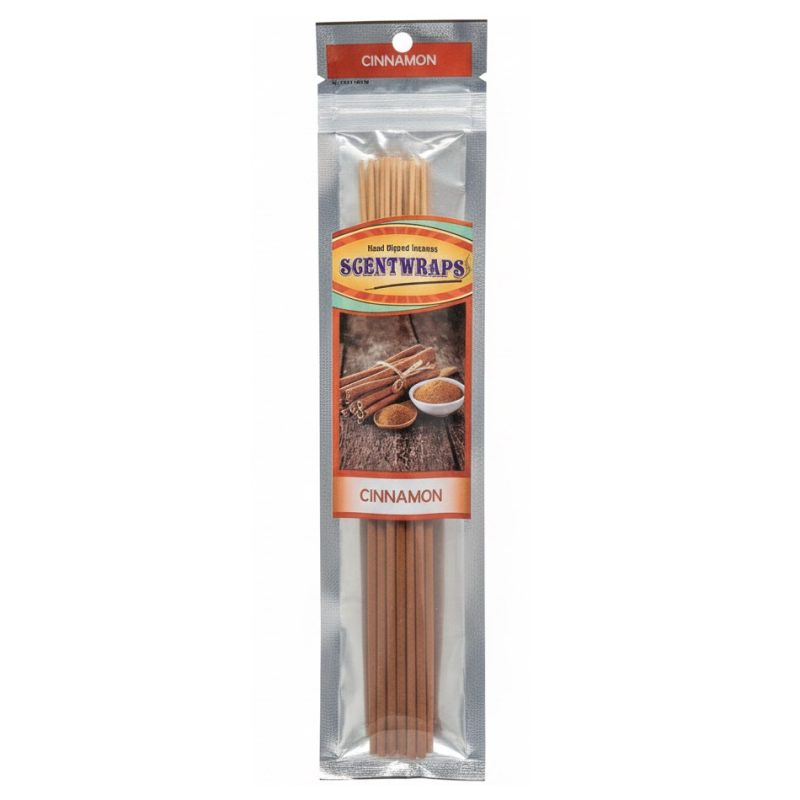 hem-sgentwraps-Cinnamon-12-sticks عود دستساز همِ رایحه دارچین Hem SGENTWRAPS Cinnamon بسته 12 عددی - Image 1