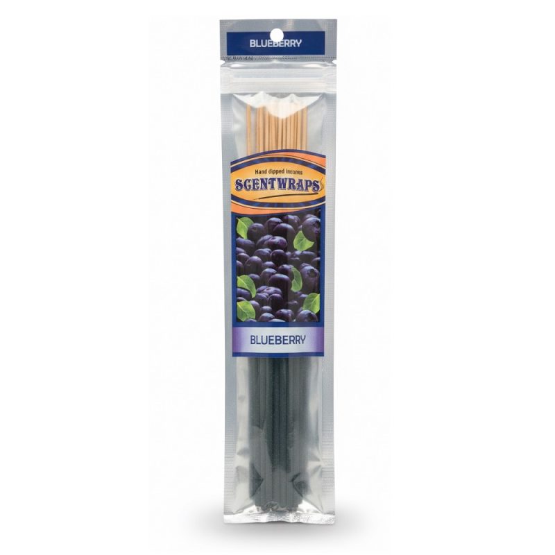 hem-sgentwraps-blueberry-12-sticks عود دستساز همِ رایحه بلوبری Hem SGENTWRAPS Blueberry بسته 12 عددی - Image 1