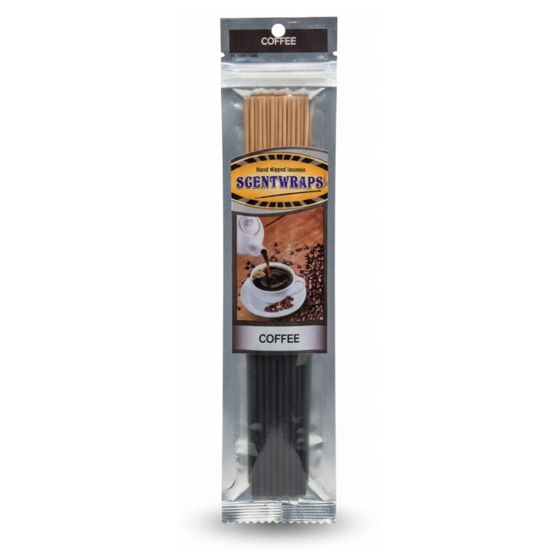 hem-sgentwraps-coffee-12-sticks عود دستساز همِ رایحه قهوه Hem SGENTWRAPS coffee بسته 12 عددی - Image 1